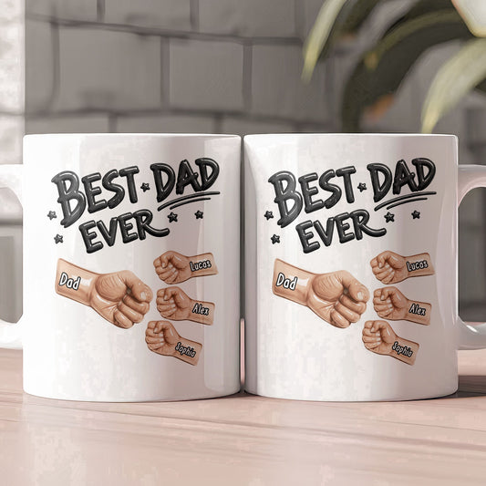Father's Day Gifts, Best Dad Ever New Version Father's Day Gift For Dad, Husband - Personalized Mug