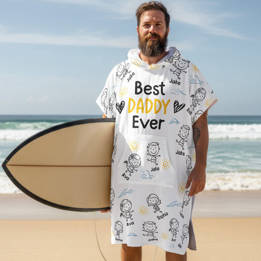 Father's Day Gifts, Best Dad Ever - Personalized Beach Towel
