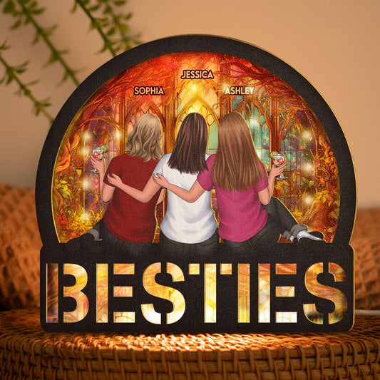 Besties - Personalized Lantern Night Light