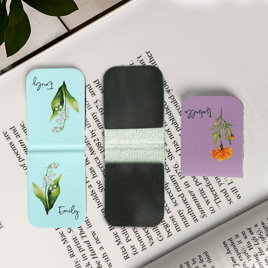 Birth Month Flower Book Lover Birthday Gift For Her - Personalized Bookmark