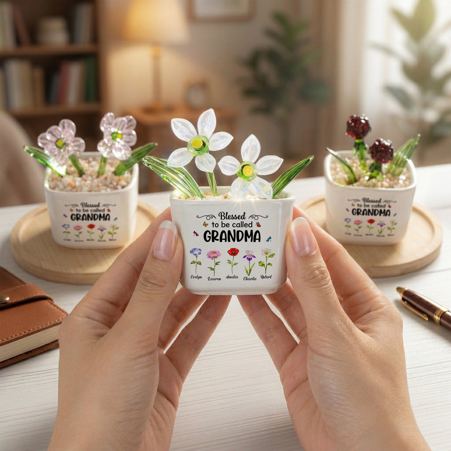 Blessed To Be Called Grandma - Personalized Plant Pot