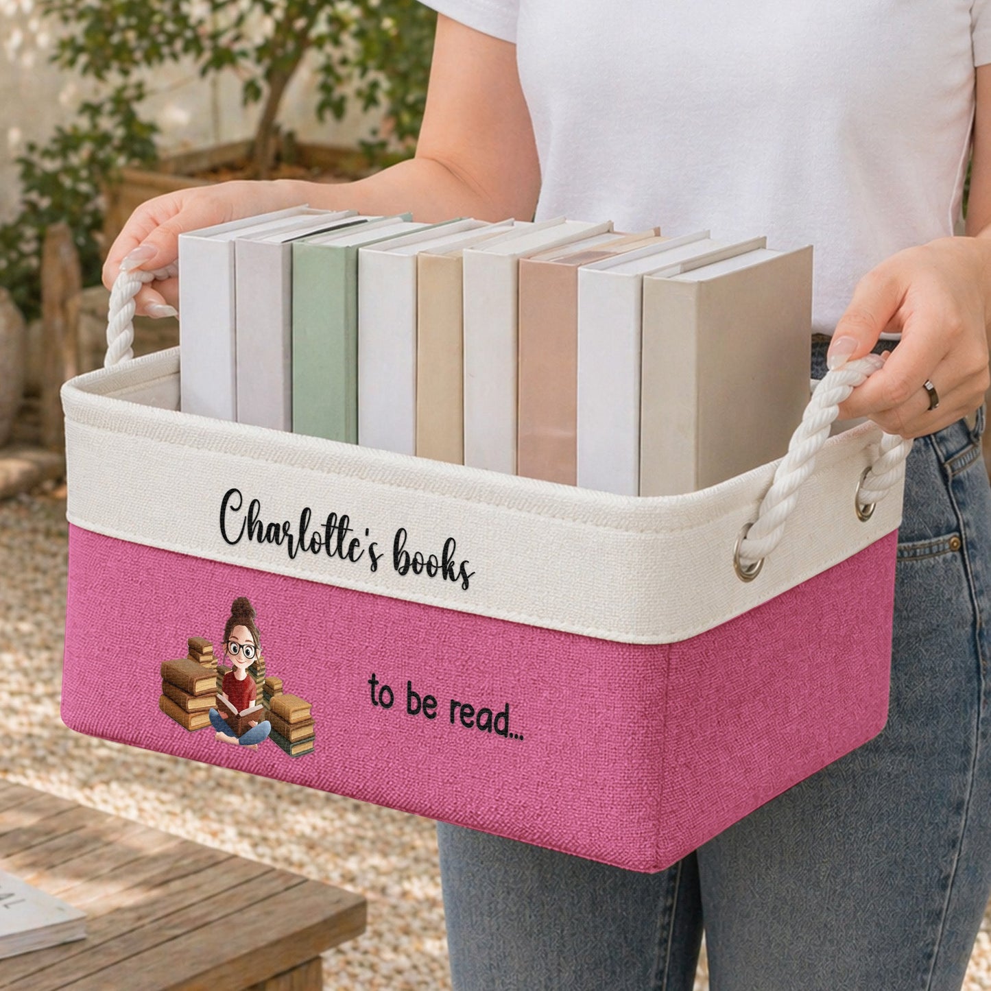 Books To Be Read... For Kids, Book Lovers - Personalized Storage Basket