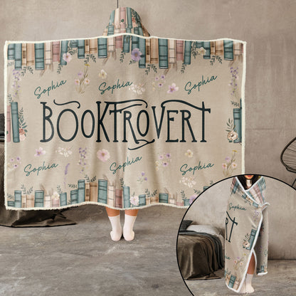 Booktrovert - Personalized Wearable Blanket Hoodie