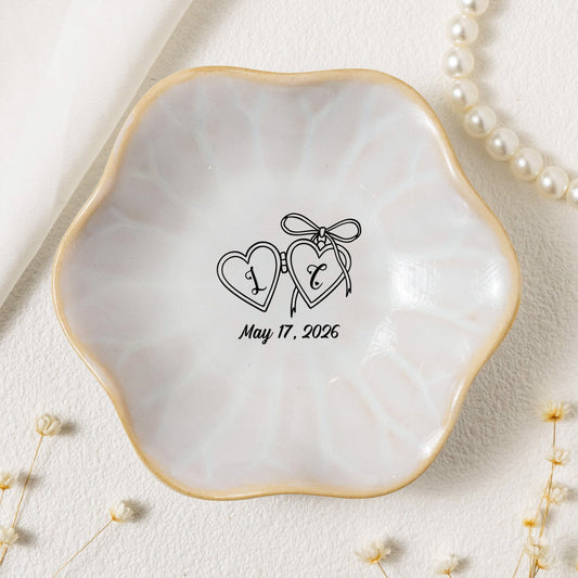 Bride To Be Wedding Day Gift Bridal Shower Gift - Personalized Jewelry Dish
