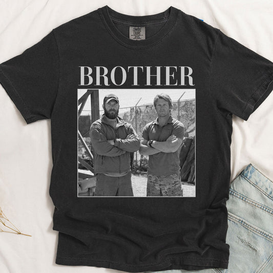 Brothers Vintage Version - Personalized Photo Comfort Tee