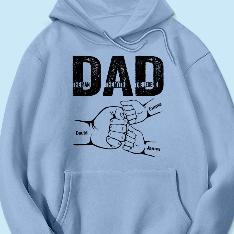 Dad The Man The Myth The Legend Fist Bump Personalized Shirt