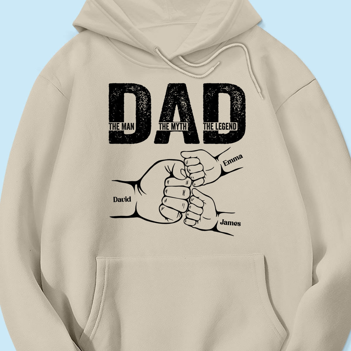 Dad The Man The Myth The Legend Fist Bump Personalized Shirt