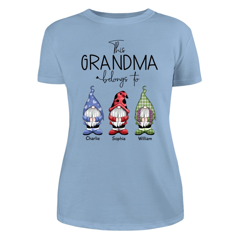 This Grandma Belongs To Little Gnomes Personalized Shirt