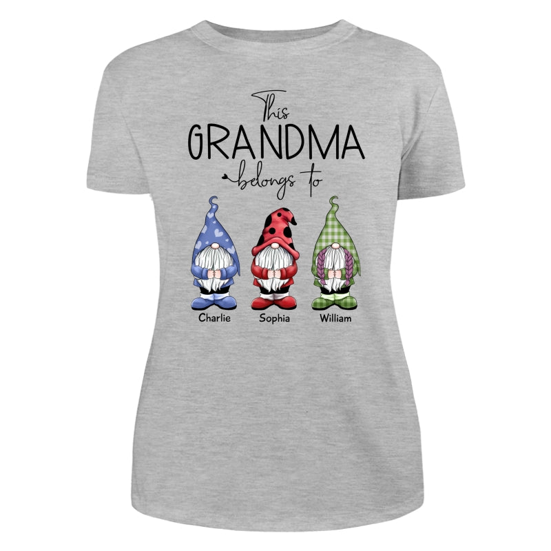 This Grandma Belongs To Little Gnomes Personalized Shirt