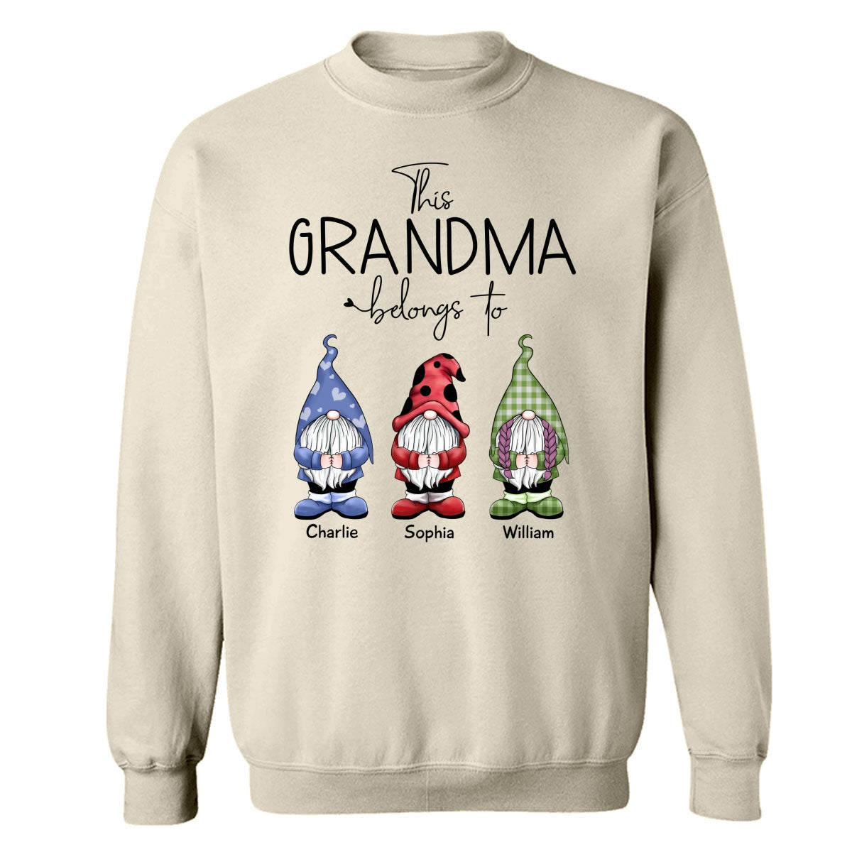 This Grandma Belongs To Little Gnomes Personalized Shirt