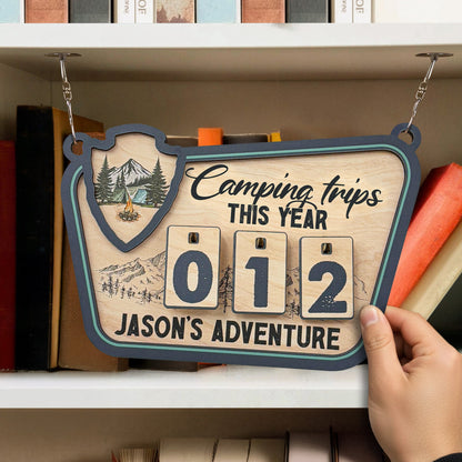 Camping Trips This Year - Personalized Camping Tracker
