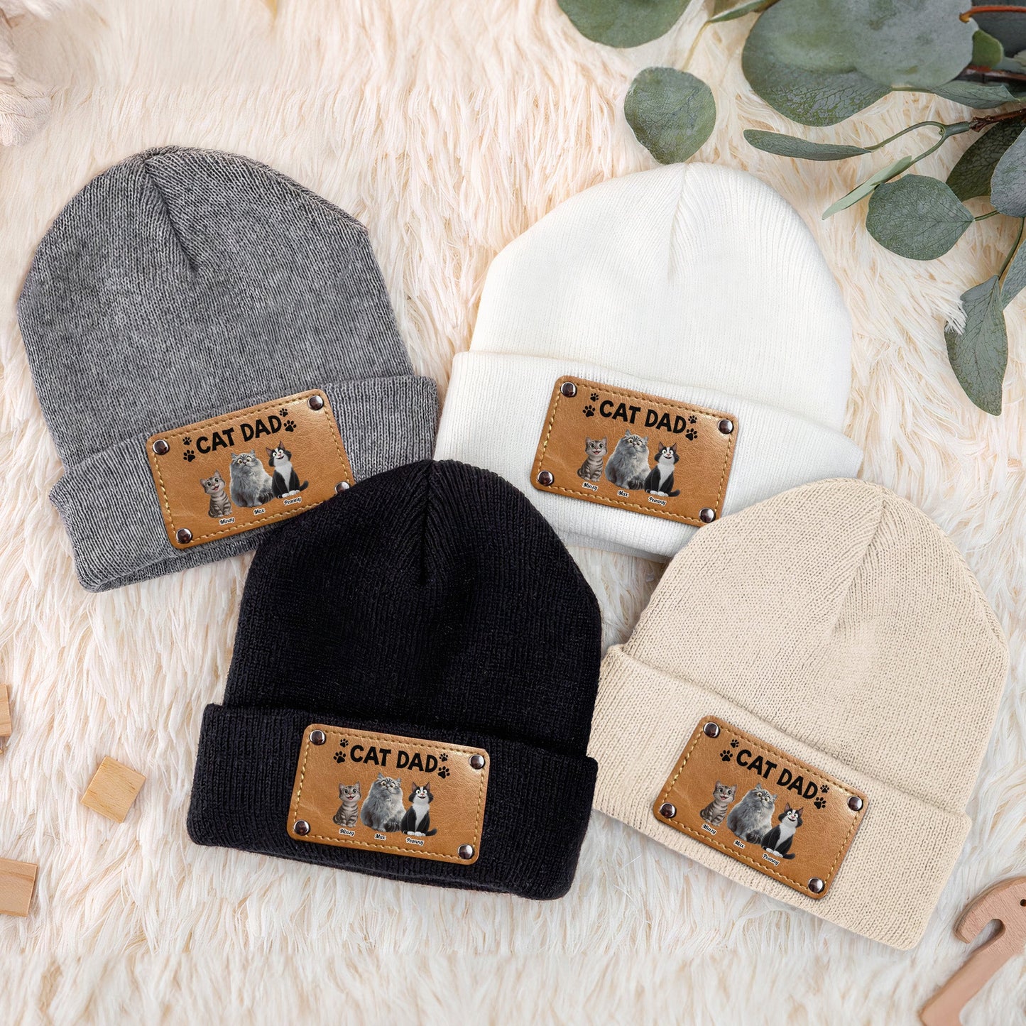 Cat Dad - Personalized Beanie