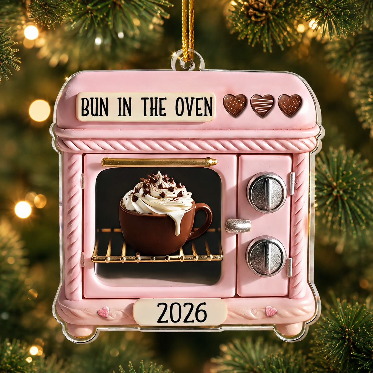 Bun In The Oven - Acrylic Ornament