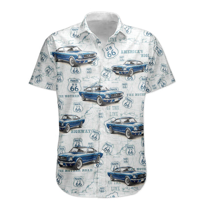 Classic Car Summer Vibes - Personalized Hawaiian Shirt