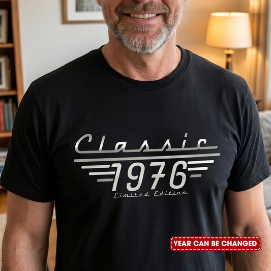 Father's Day Gifts, Classic Limited Edition - Birthday Gift, Vintage Old Age Gift For Him, Dad, Husband, Grandpa - Personalized Shirt