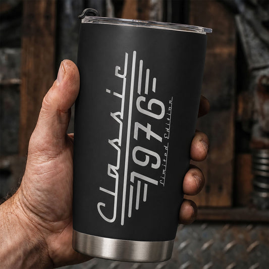 Classic Limited Edition - Birthday Gift, Vintage Gift For Him, Dad, Husband, Grandpa - Personalized Tumbler