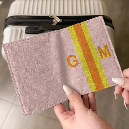 Colorful Initial Color Pairing For Summer - Personalized Luggage Tag