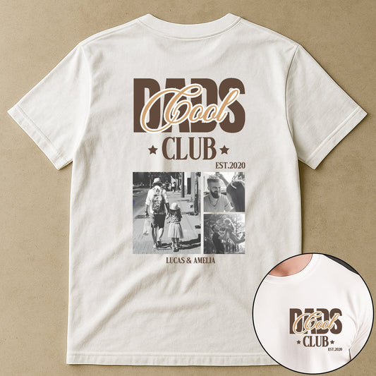 Father's Day Gifts, Cool Dad Club Custom Photo - Personalized Shirt