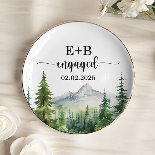 Couple Name Wedding Gift Anniversary Gift- Personalized Jewelry Dish