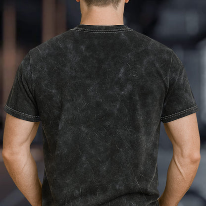 Custom Bootleg Photo For Sport Players - Personalized Photo Acid Wash T‑Shirt