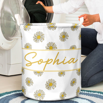 Custom Name & Birth Flower For You - Personalized Laundry Storage Basket