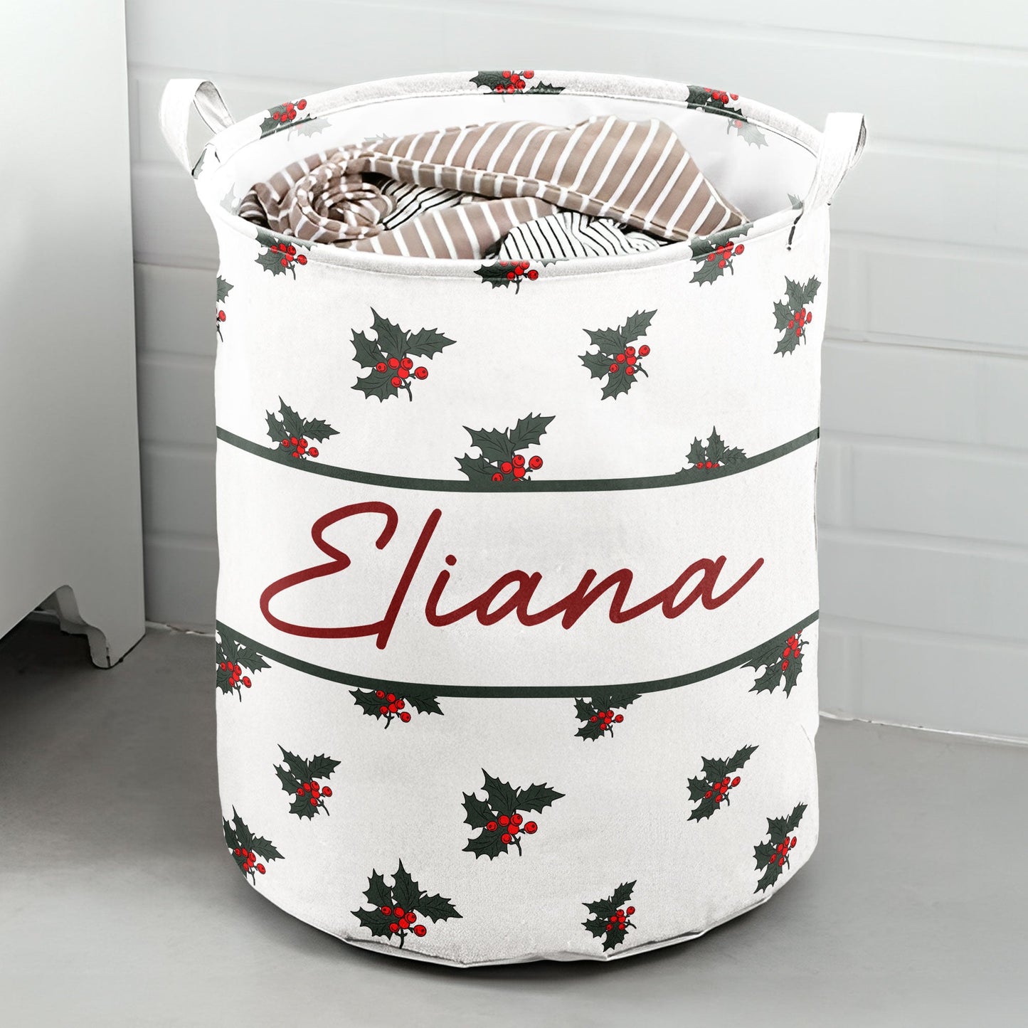 Custom Name & Birth Flower For You - Personalized Laundry Storage Basket