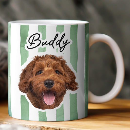 Custom Pet Portrait Mug Dog Lover Cat Lover Gift - Personalized Mug