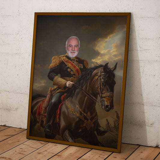 Father's Day Gifts, Custom Photo Royal Painting Style For Dad, Grandpa - Personalized Poster/Canvas