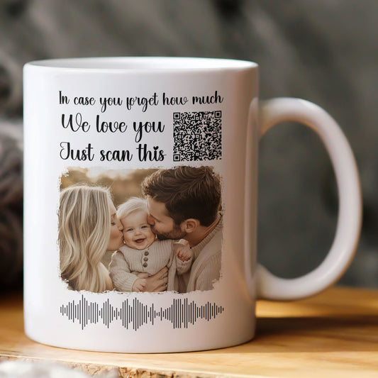 Father's Day Gifts, Custom QR Code & Photo Gifts - Personalized Photo Mug