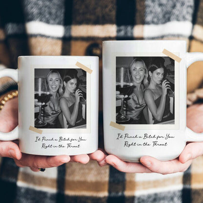 Custom Vintage Retro Polaroid Friendship Photo - Personalized Photo Mug