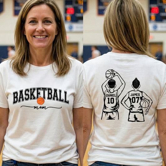 Custom Basketball Mom, Grandma - Personalized Shirt