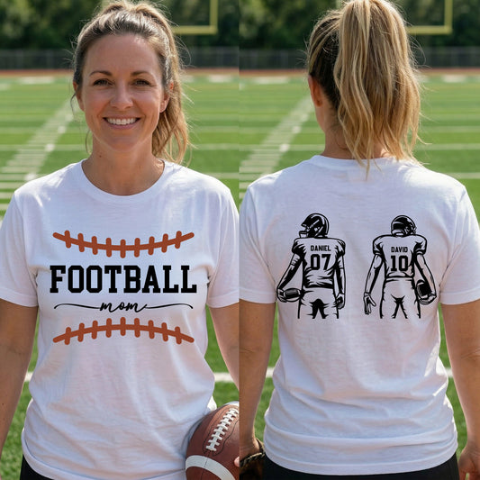Custom Football Mom, Grandma - Personalized Shirt