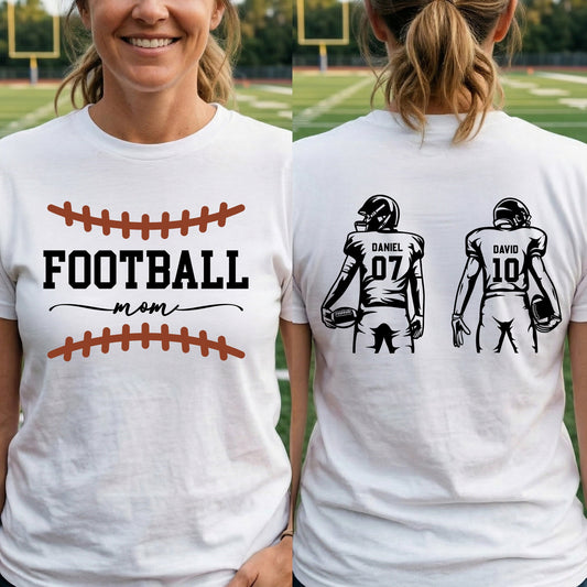 Custom Football Mom, Grandma - Personalized Shirt