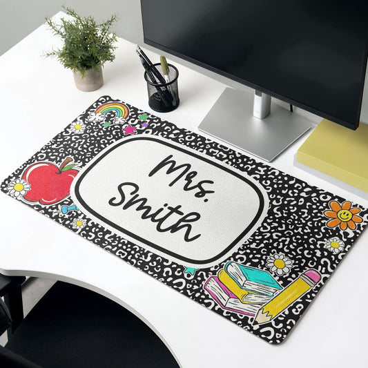 Custom Name For Her, Coworkers, Friends, Teacher - Personalized Desk Mat