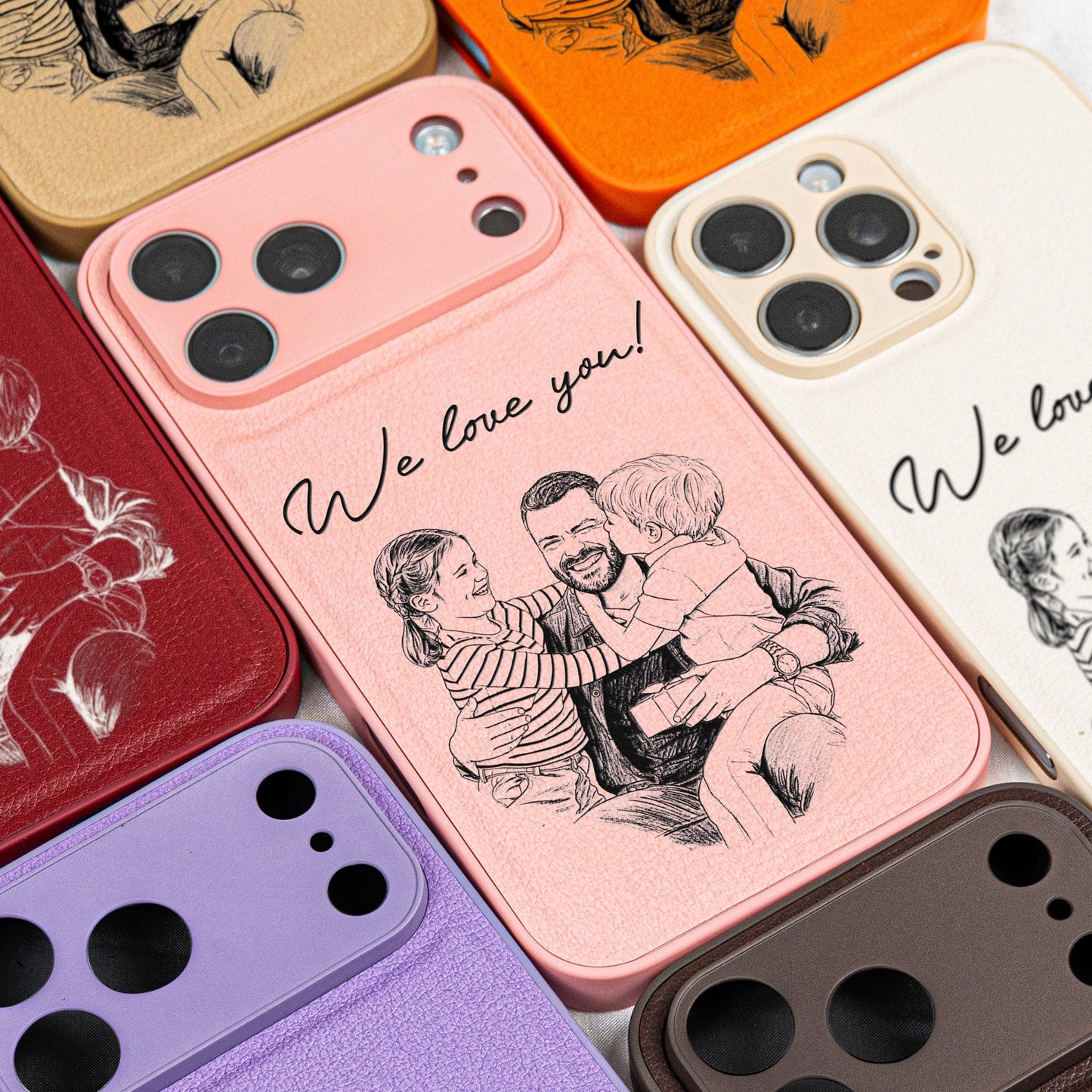 Father's Day Gifts, Custom Photo Father's Day Gift For Husband, Daddy, Grandpa - Personalized Phone Case