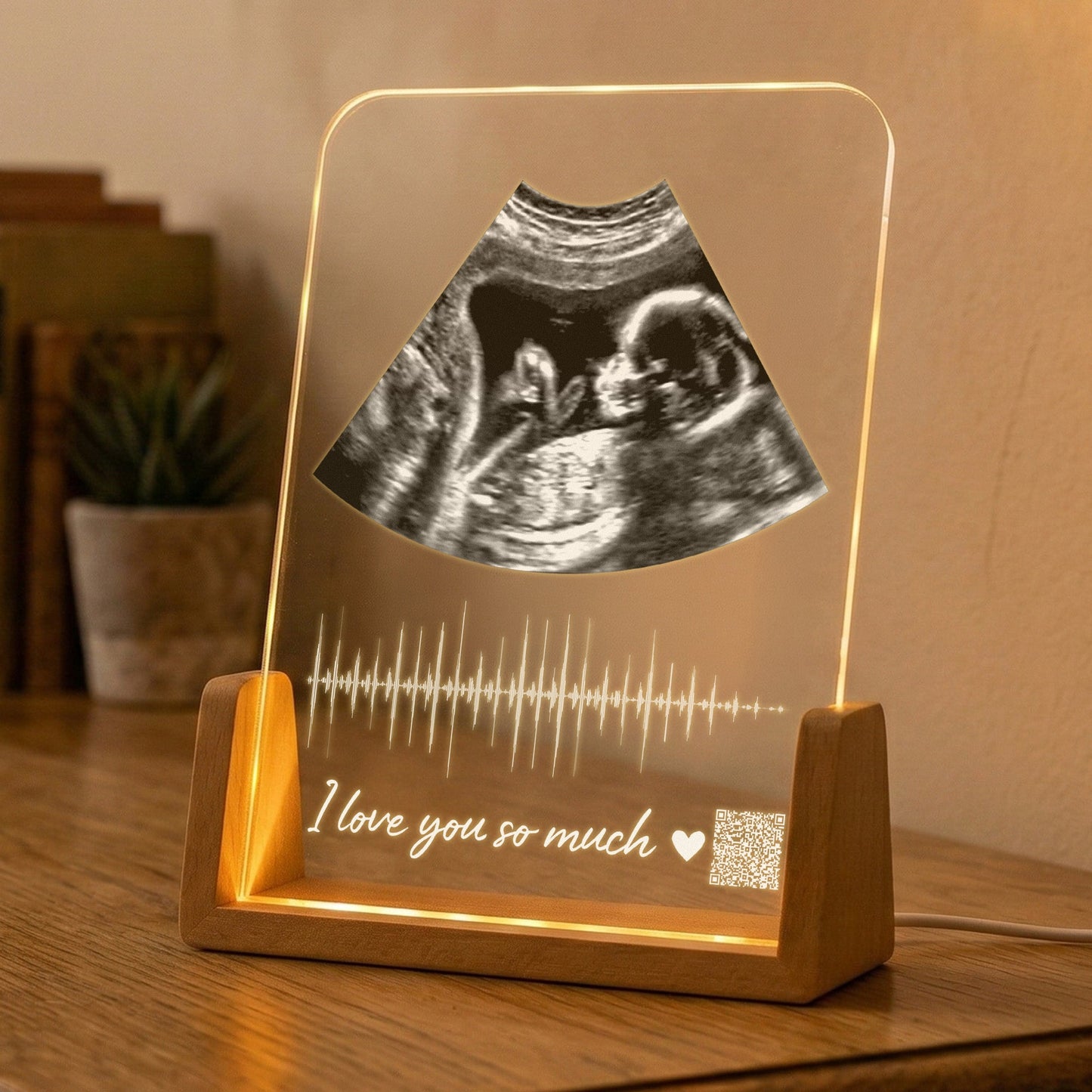 Custom Photo Soundwave Art - Personalized Night Light