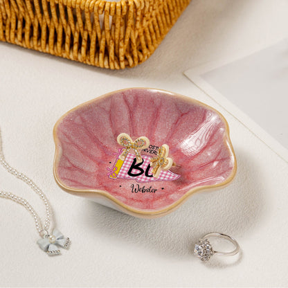 Custom School Pennant - Personalized Jewelry Dish