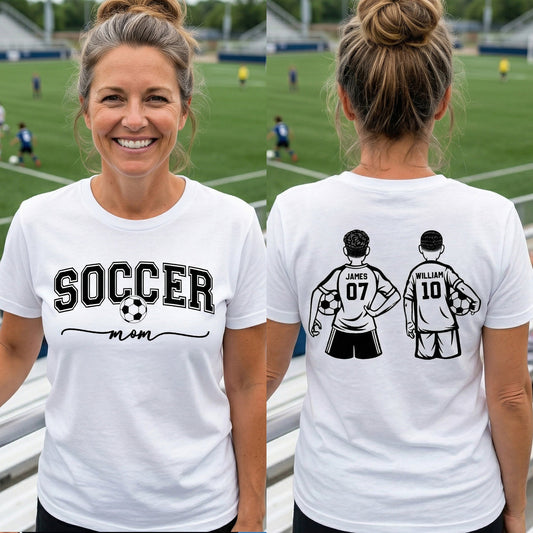 Custom Soccer Mom, Grandma - Personalized Shirt