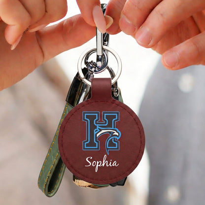 Custom University College Logo - Personalized Keychain