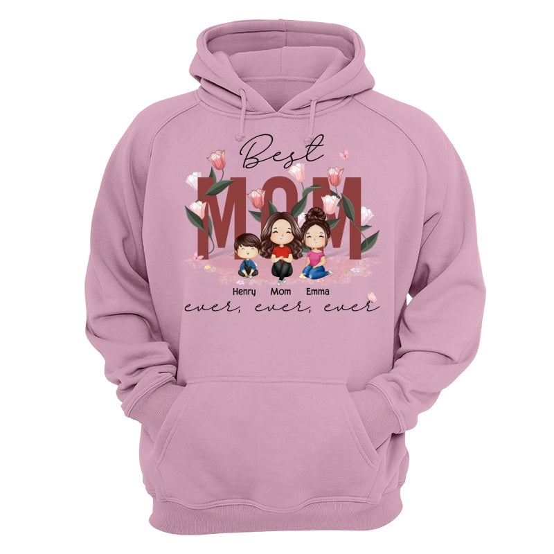 Best Mom Ever Ever Ever Flower Garden Doll Watercolor Personalized Shirt