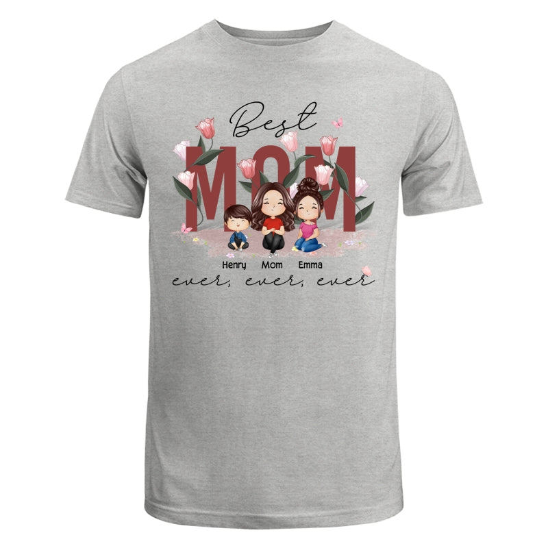 Best Mom Ever Ever Ever Flower Garden Doll Watercolor Personalized Shirt