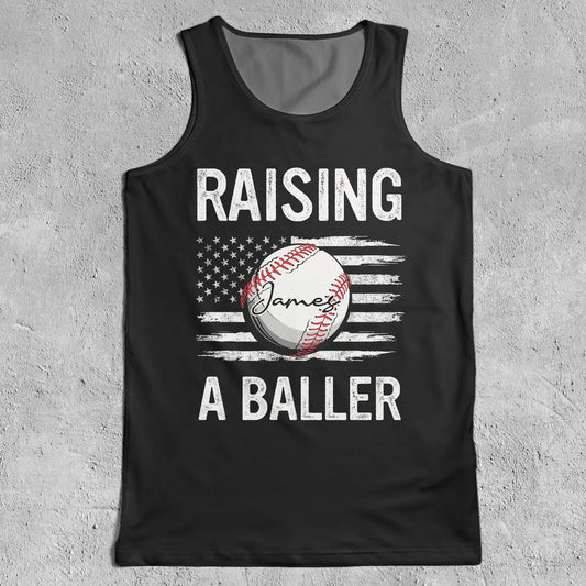 Father's Day Gifts, Dad Of Ballers Custom Sports - Custom Tank Top For Men