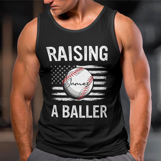 Father's Day Gifts, Dad Of Ballers Custom Sports - Custom Tank Top For Men