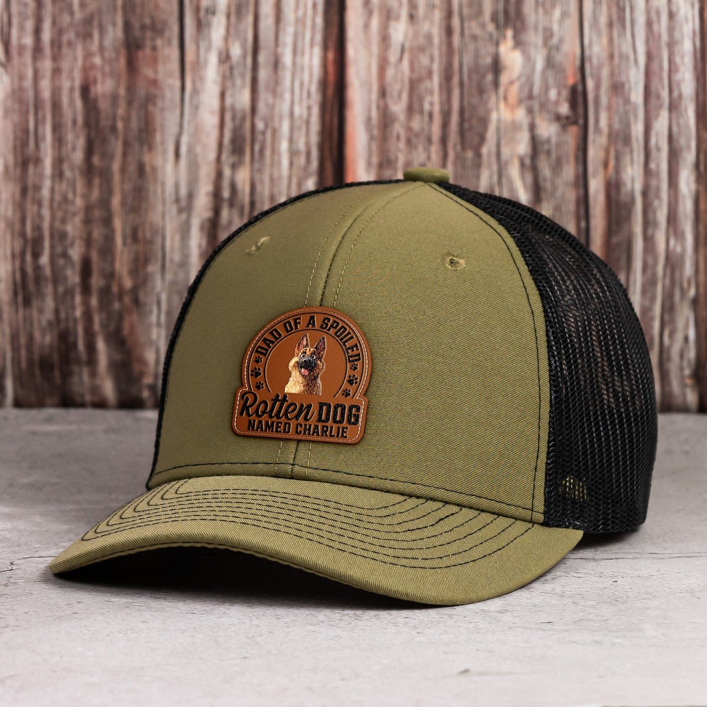 Father's Day Gifts, Dad Of Spoiled Rotten Dogs - Dog Lovers - Personalized Leather Patch Hat