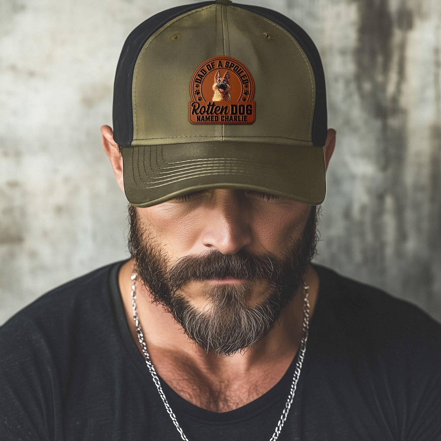 Father's Day Gifts, Dad Of Spoiled Rotten Dogs - Dog Lovers - Personalized Leather Patch Hat