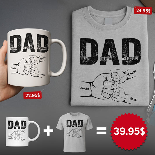 Father's Day Gifts, Dad The Man The Myth The Legend - Custom Father's Day Gift Set