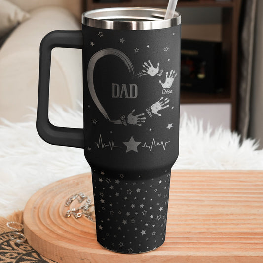 Father's Day Gifts, Dad, Grandpa We Love You - Personalized 40oz Tumbler