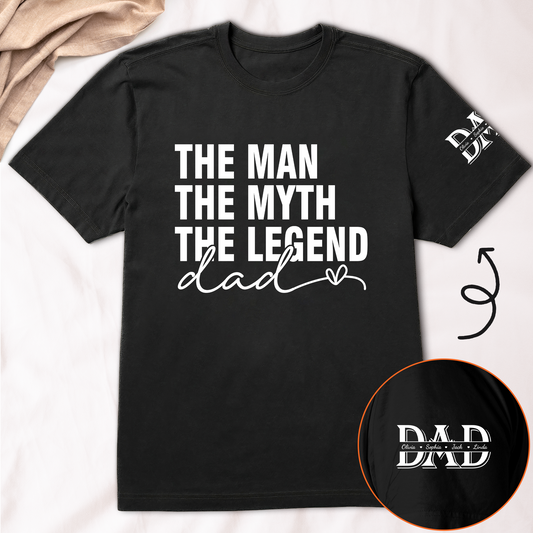 Father's Day Gifts, Dad, The Man, The Myth, The Legend - Personalized Shirt