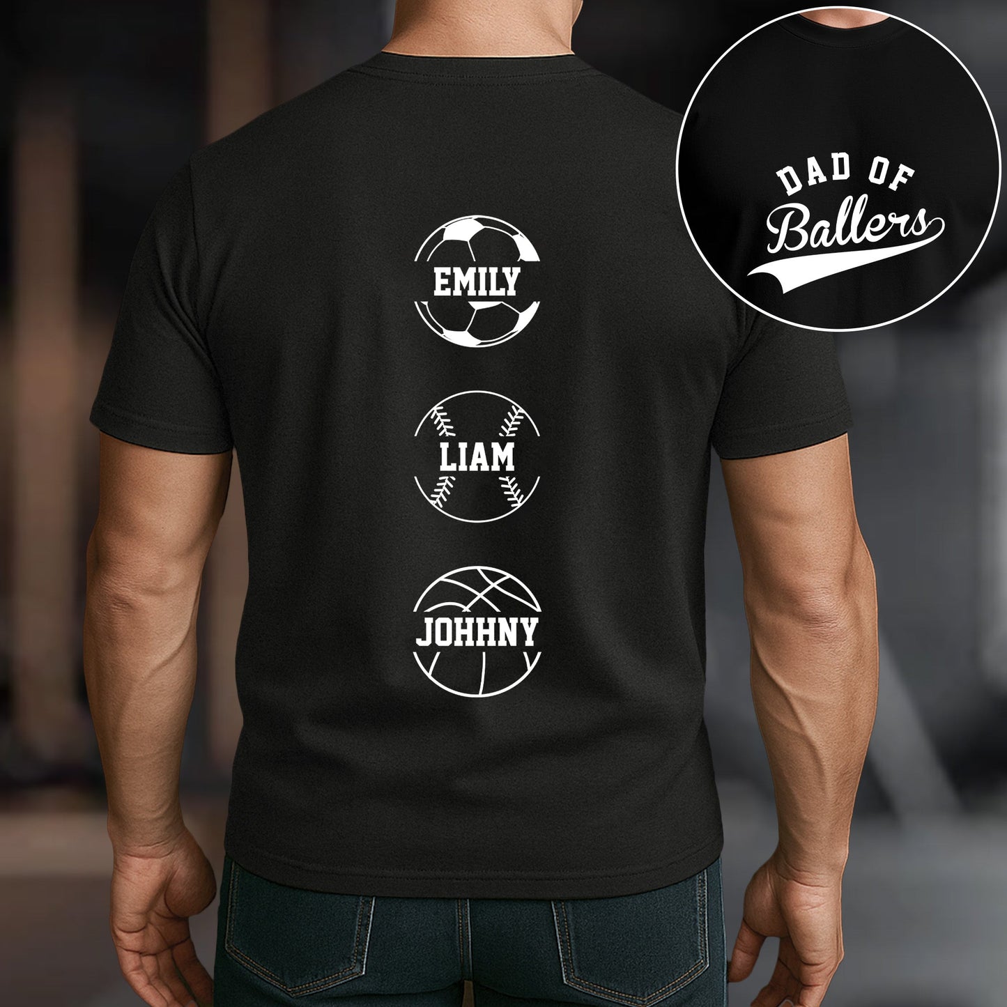 Dad Of Ballers - Personalized Shirt