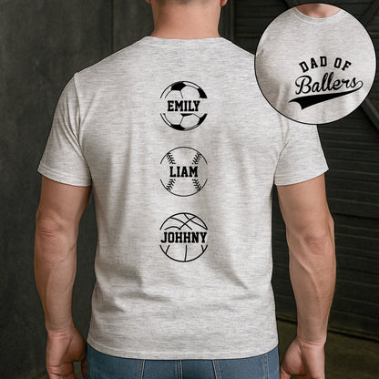 Dad Of Ballers - Personalized Shirt